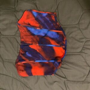 Colorful Abstract Print Corset